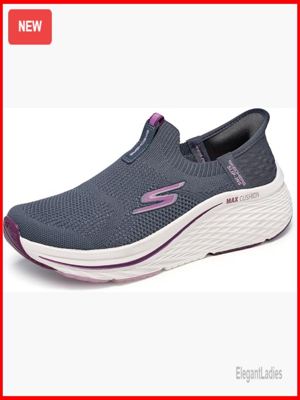 Women's Max Cushioning Slip-On Sneakers with Memory Foam